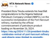 Tinubu Congratulates NNPCL, Directs Reactivation Of Warri, Kaduna Refinery