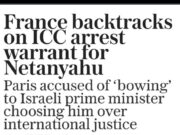 France Makes U-turn On ICC Warrant, Will No Longer Arrest Netanyahu